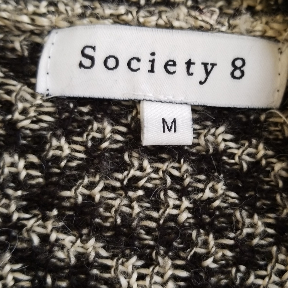 Society 8 Black & Tan Aztec Wrap Sweater - Picture 4 of 8